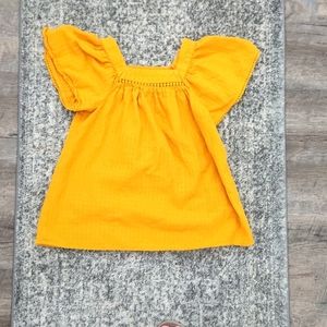 🌷 Pick 5 for 20🌷 Cat & Jack Yellow Blouse girls L (10/12)